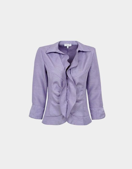 Picture of Ruffled shantung shirt