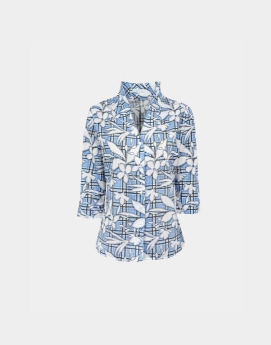 Picture of Floral print 3/4 sleeve shirt