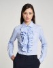Picture of Striped poplin shirt with ruffles