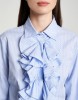 Picture of Striped poplin shirt with ruffles