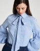 Picture of Bow tie striped poplin shirt