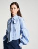 Picture of Bow tie striped poplin shirt