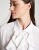 Picture of Silk crepe shirt with ruffles