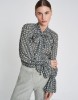 Εικόνα της Jacquard πουκάμισο με φιόγκο