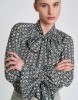 Εικόνα της Jacquard πουκάμισο με φιόγκο