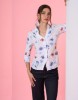 Picture of Floral print broderie anglaise shirt