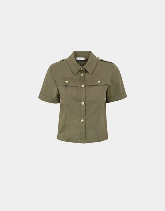 Picture of Cropped military shirt