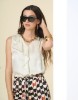 Picture of Frilled satin blouse