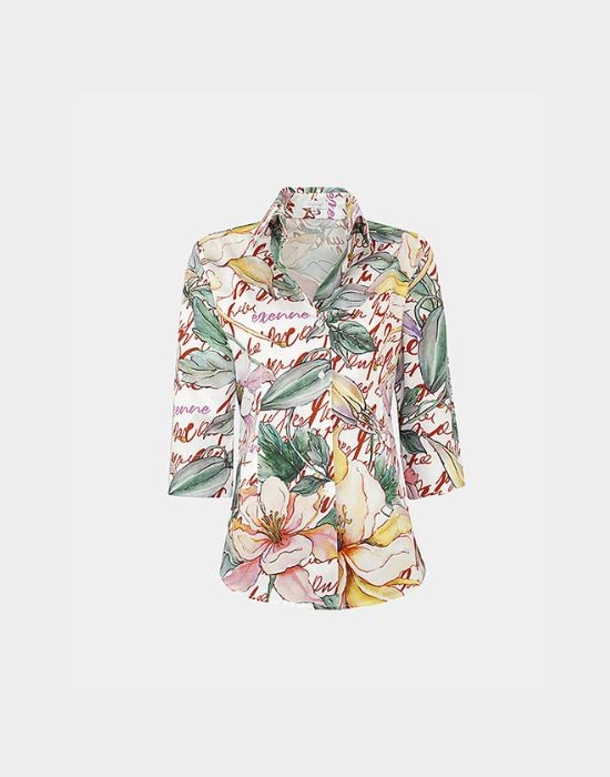 Picture of Floral print poplin shirt