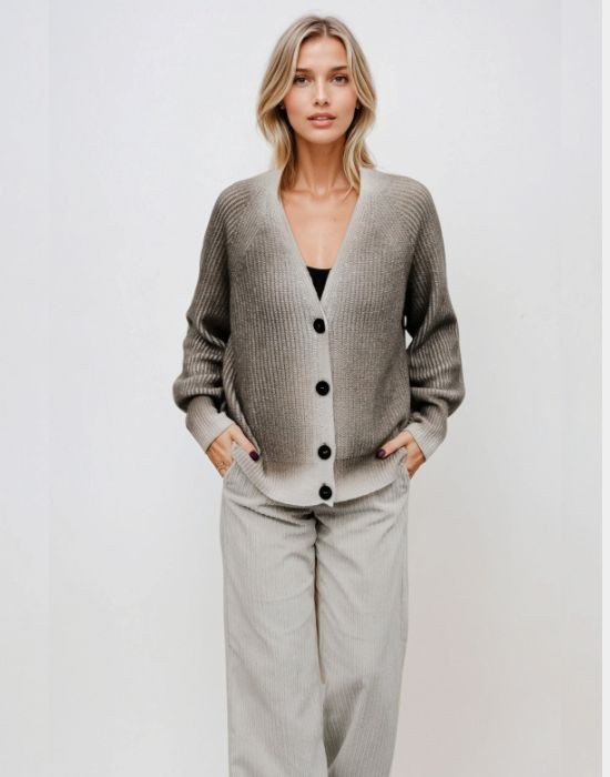 Picture of Cashmere blend ribbed cardi