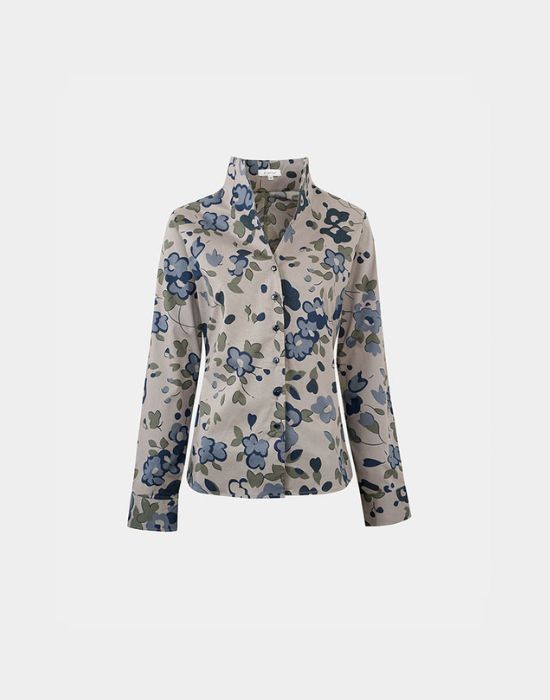 Picture of Floral print poplin shirt