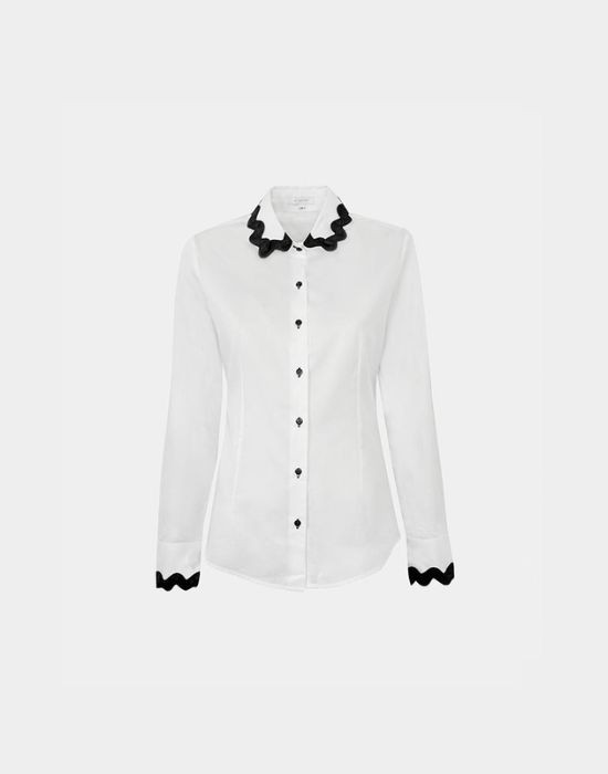 Picture of Braided cord poplin shirt