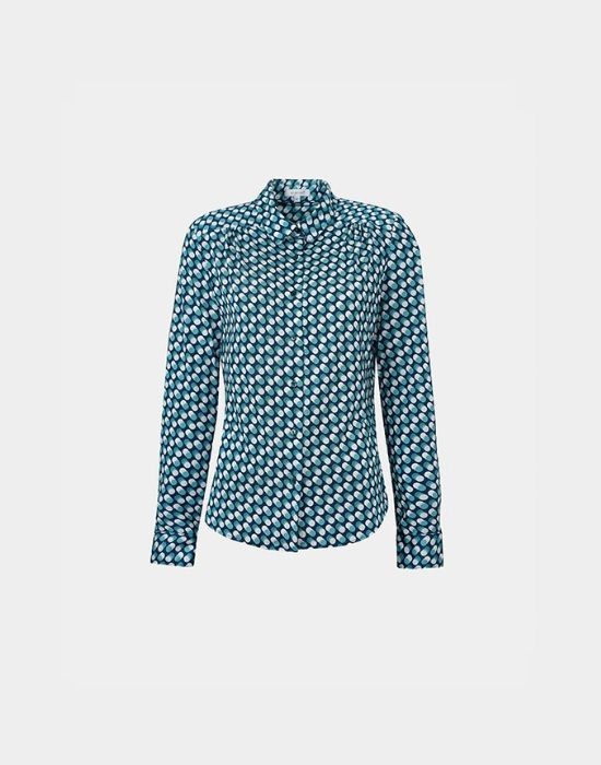 Picture of Dot print shirt with scarf