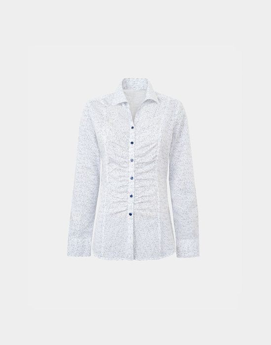 Picture of Micro print cotton poplin shirt
