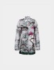 Picture of Floral print satin shirt