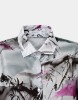 Picture of Floral print satin shirt
