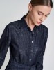 Picture of Midi denim lurex dress