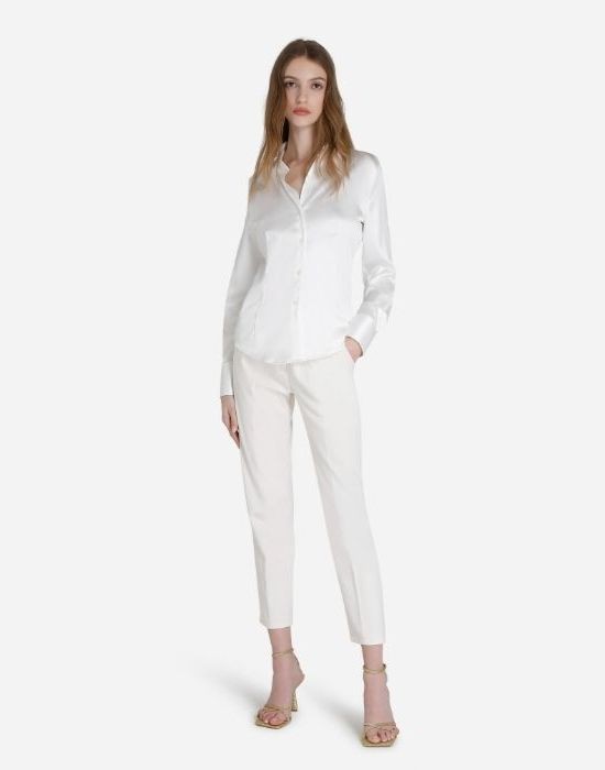 Εικόνα της Σατέν stretch πουκάμισο