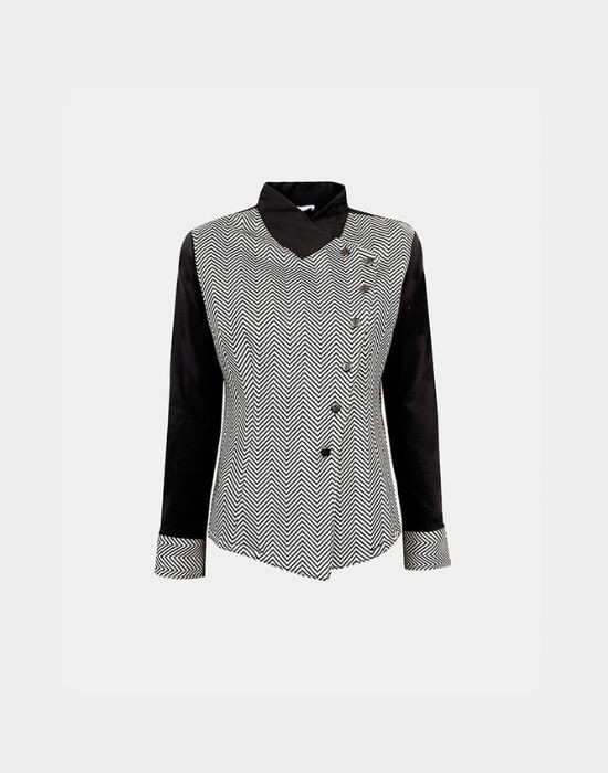 Picture of Asymmetrical closure jersey shirt