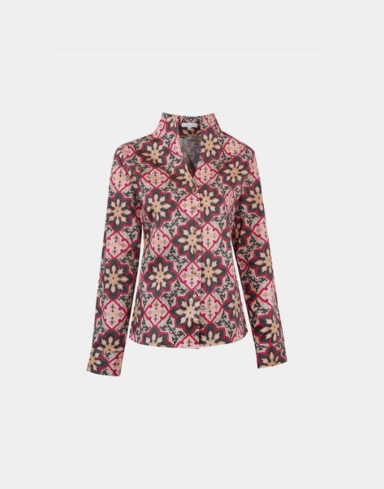 Εικόνα της Βαμβακερό jacquard πουκάμισο