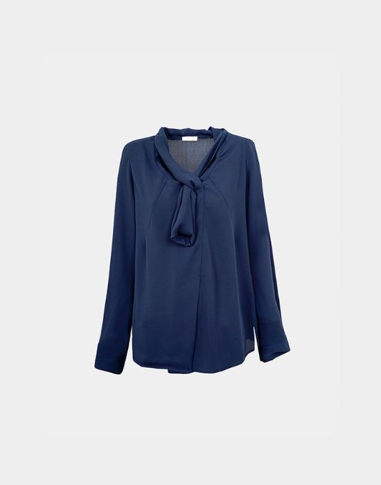 Picture of Bow tie georgette shirt