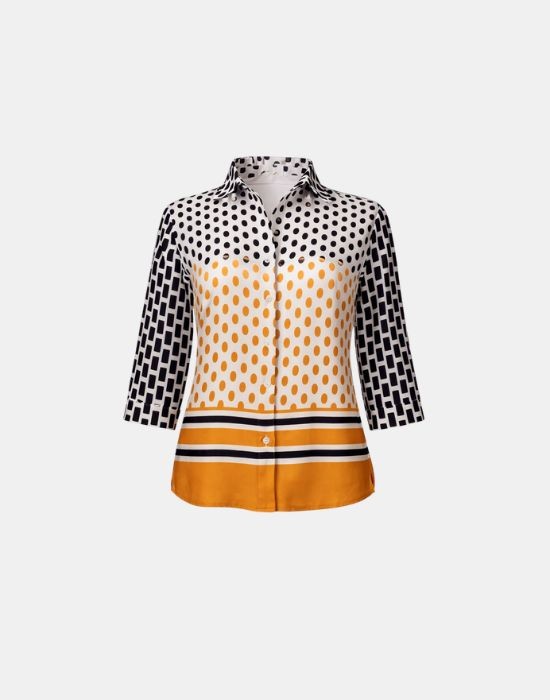 Picture of Twill tie print shirt