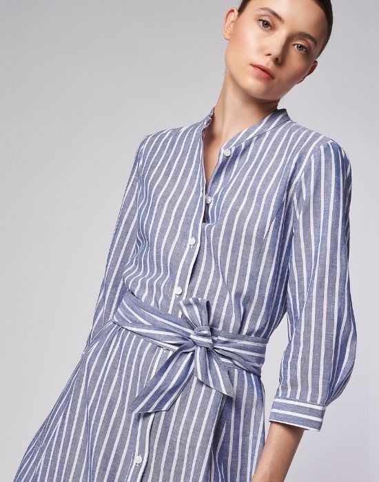 Picture of Linen striped dress