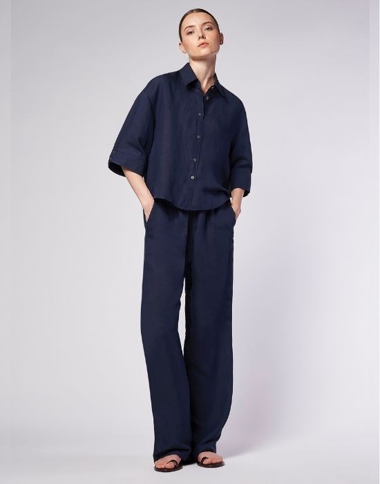 Picture of Linen shantung shirt