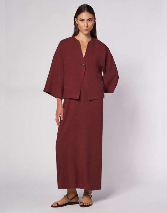 Picture of Viscose-linen dress