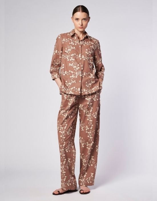 Picture of Muslin embroidered pants