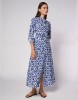 Picture of Long cotton muslin shirtdress