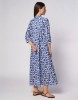 Picture of Long cotton muslin shirtdress