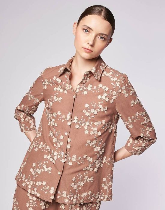 Picture of Muslin embroidered shirt