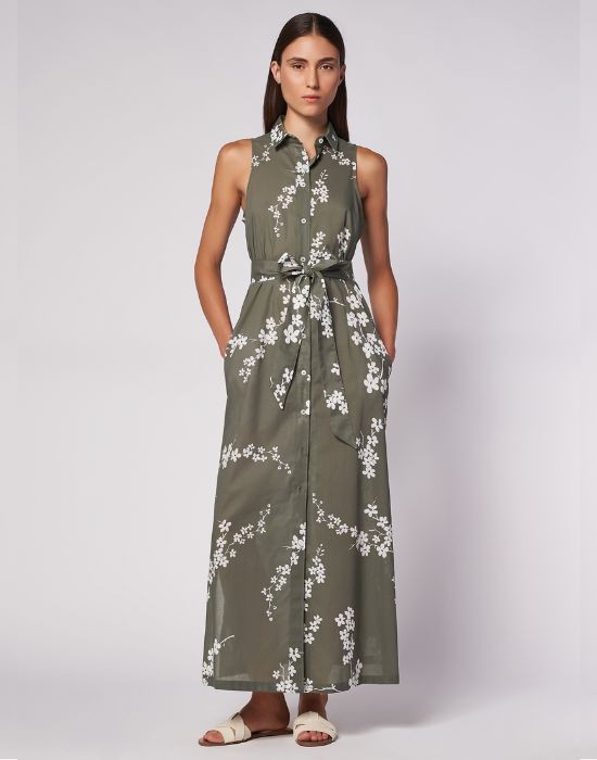 Εικόνα της Φόρεμα σε βαμβακερή μουσελίνα