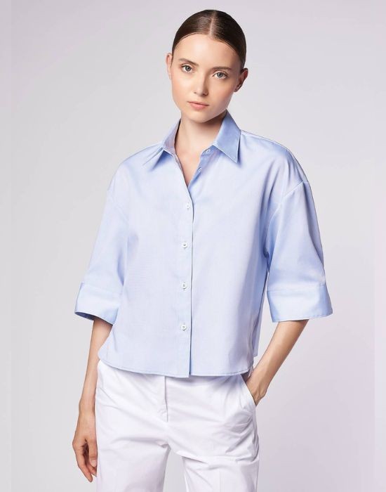 Picture of Oversize easy iron cotton shirt