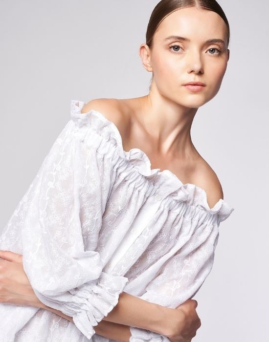 Picture of Voile embroidered shirt