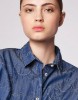 Εικόνα της Κεντημένο denim πουκάμισο