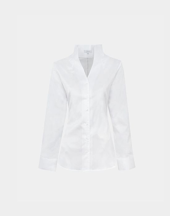 Εικόνα της Γυναικείο πουκάμισο με stand up γιακά