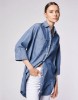 Εικόνα της Μακρύ denim chambray πουκάμισο
