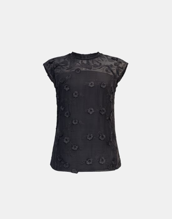 Picture of Applique embroidered blouse