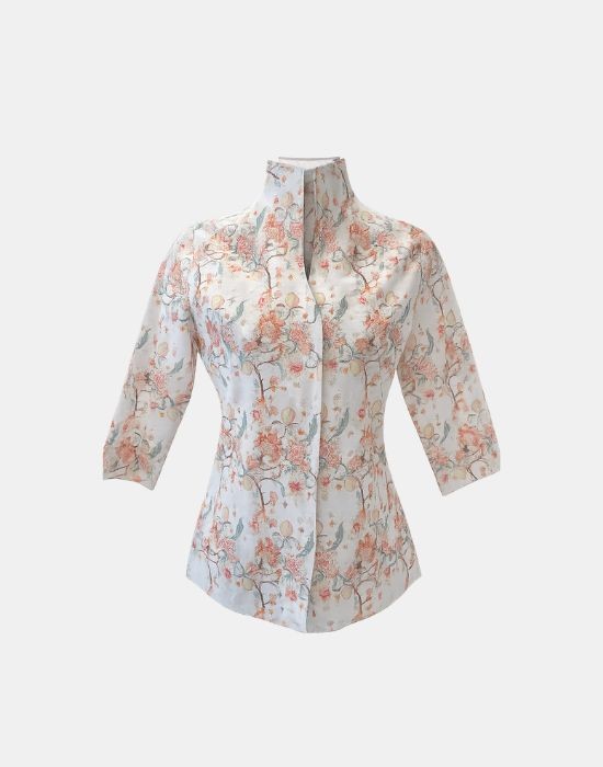 Picture of Floral muslin shirt