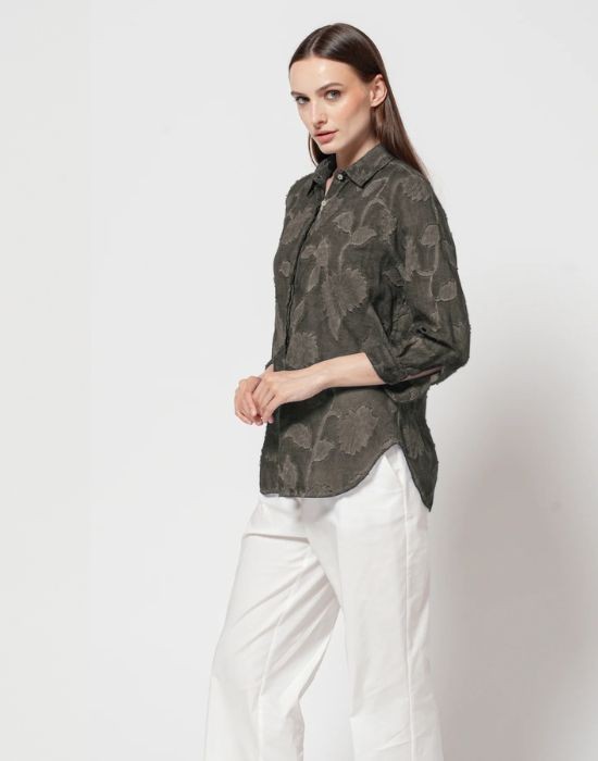 Εικόνα της Voile βαμβακερό πουκάμισο