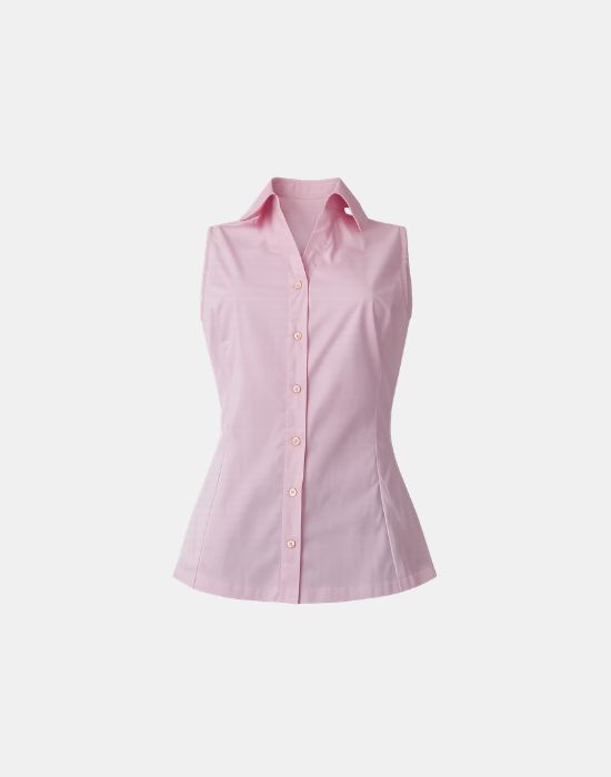 Picture of Sleeveless poplin shirt