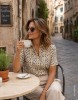 Εικόνα της Πουκάμισο ζορζέτα με τύπωμα