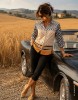 Εικόνα της Twill πουκάμισο με τύπωμα γραβάτας