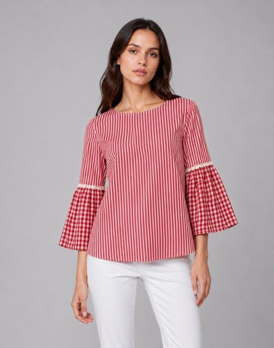 Picture of Mix and match strip blouse