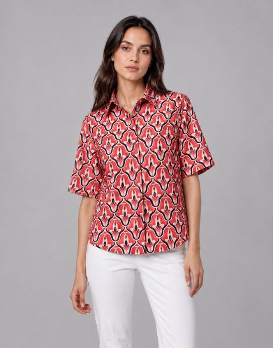 Picture of Printed muslin shirt