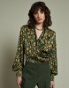 Εικόνα της Μπλούζα σε satin print βισκόζη