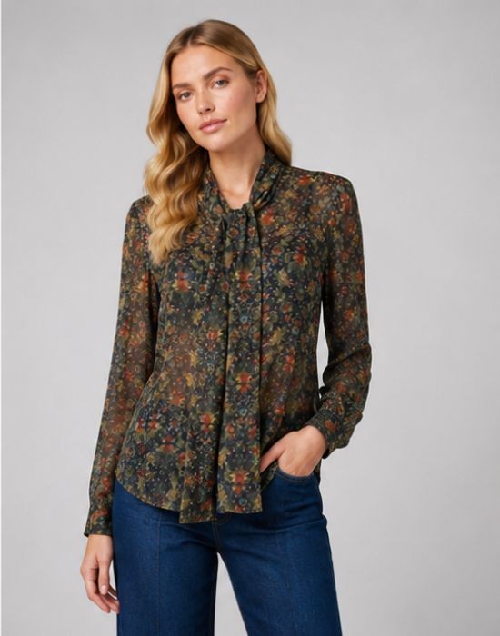 Picture of Printed georgette shirt