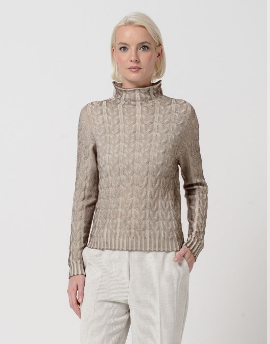 Picture of Cable Turtleneck Sweater